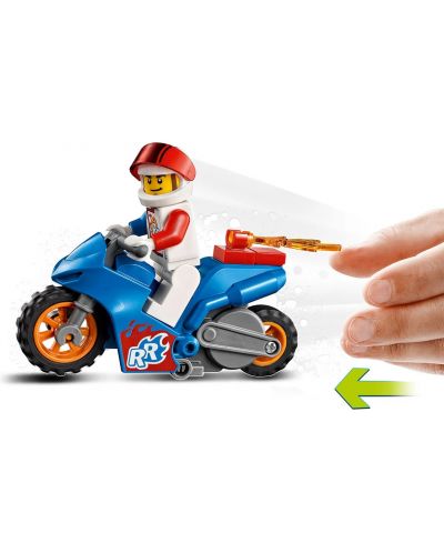 Set Lego City Stunt - Motocicleta racheta pentru cascadorii - 3
