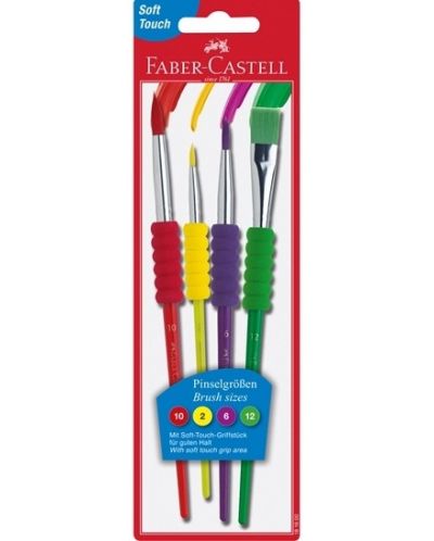 Set pensule pentru desen in blister Faber Castell - № 10, 2, 6 si 12 - 1