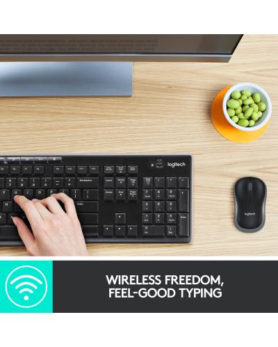 Set mouse si tastatura wireless Logitech - MK270,  negru - 3