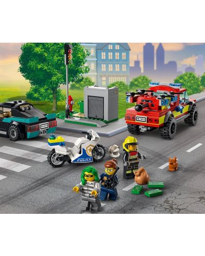 Constructor Lego City - Stingere de incendiu si urmarire politista (60319) - 6