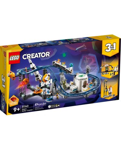Constructor LEGO Creator 3 în 1 - Trenuleț spațial în parcul de distracții (31142) - 1
