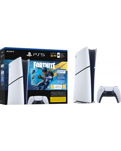 Consolă PlayStation 5 (Slim) - Digital Edition - Fortnite