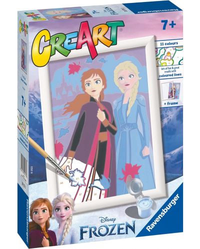 Set pictură după numere  Ravensburger CreArt - Regatul Înghețat - 1