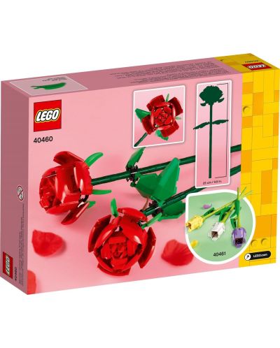 Constructor LEGO Iconic - Trandafiri (40460) - 3