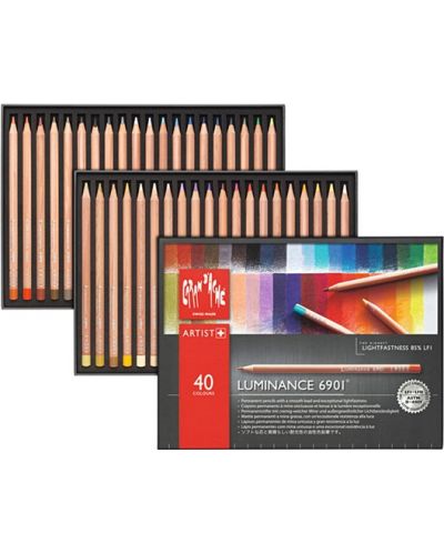 Set de creioane colorate Caran d'Ache Luminance 6901 - 40 de culori - 1