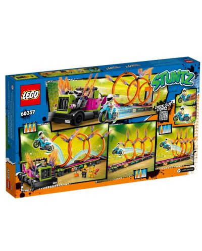 Constructor LEGO City - Provocarea cu camion pentru cascade și cerc de foc (60357) - 5