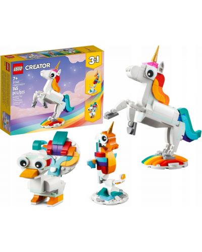 Constructor LEGO Creator 3 în 1 Magic Unicorn (31140) - 2
