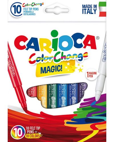 Set carioci Carioca Magic - 9 culori + 1 care sterge - 1