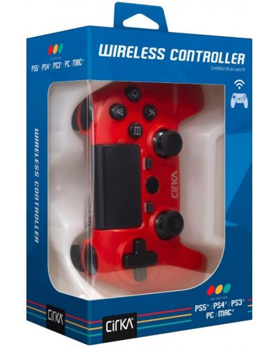 Controller wireless Cirka - NuForce, roșu (PS4/PS3/PC) - 4