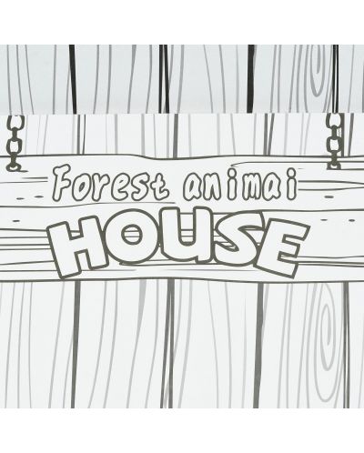 Set pentru copii GOT - Casa din pădure cu animale de asamblat și colorat - 5