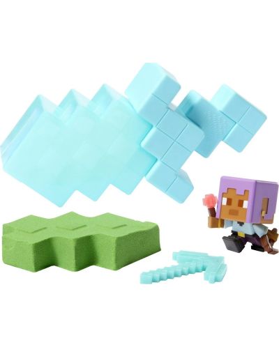 Trusă de modelare  Minecraft - Figură cu accesorii, gri - 2