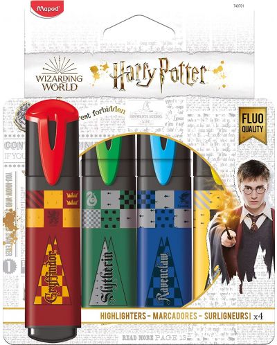 Set markere de text Maped Harry Potter - 4 culori - 1