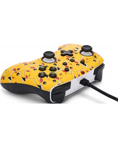 Controller PowerA - Enhanced, cu fir, pentru Nintendo Switch, Pikachu Moods - 5