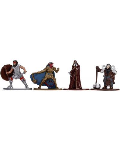 Set figurine Jada Toys Games: Dungeons & Dragons - Party vs Young Red Dragon (Die Cast) - 2