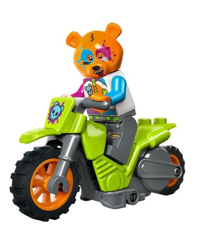 Constructor Lego City - Stuntz, motocicletă cascadorie cu urs (60356) - 3