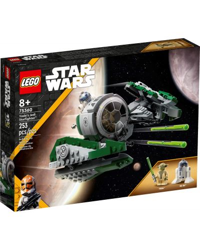 Constructor LEGO Star Wars - Interceptatorul stelar Jedi al lui Yoda (75360) - 1