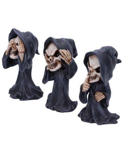 Set de statuete Nemesis Now Adult: Humor - Three Wise Reapers, 11 cm - 2