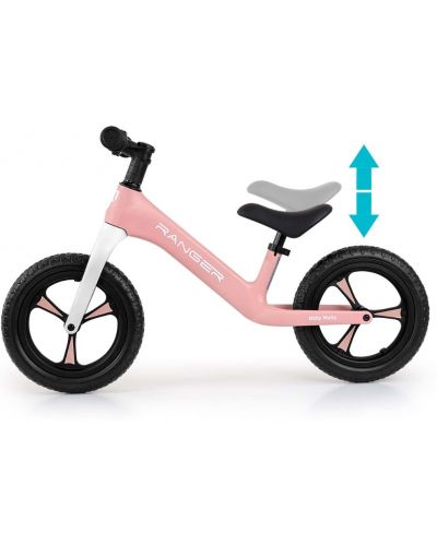 Bicicleta de echilibru Milly Mally - Ranger, roz - 3