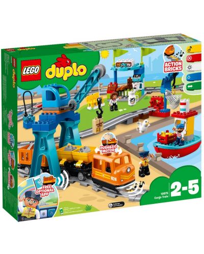 Construcor Lego Duplo - Tren de marfa (10875) - 1
