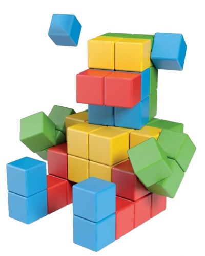 Set cuburi magnetice Geomag - Magicube, Try me, 64 de părți - 3