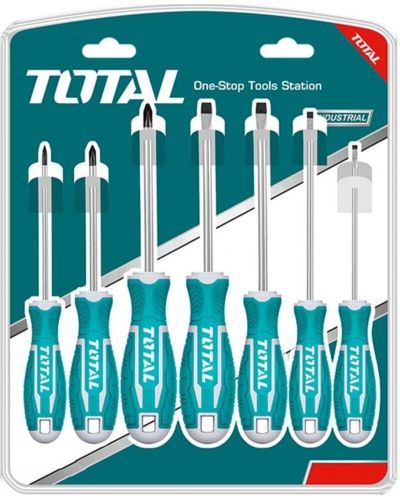 Set de șurubelnițe TOTAL - SL, PH, CrV, 7 piese - 1