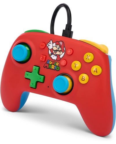 Controller PowerA - Nano, cu fir, pentru Nintendo Switch, Mario Medley - 4