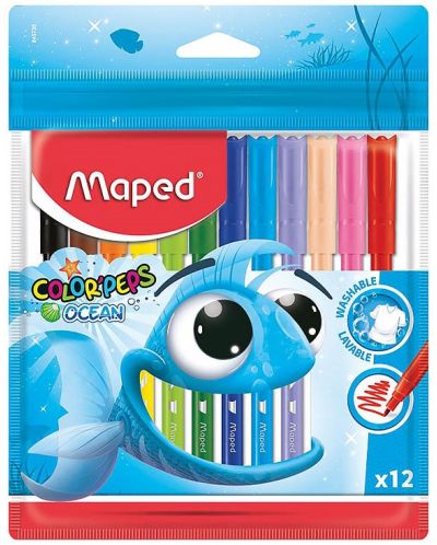 Set de Maped Color Peps - Ocean Life, 12 culori - 1