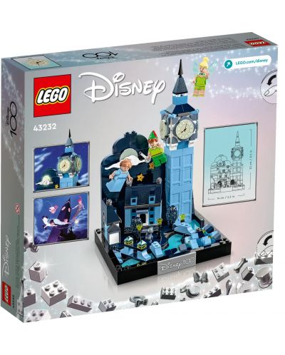 Constructor LEGO Disney - Zborul lui Peter Pan și Wendy peste Londra (43232) - 2