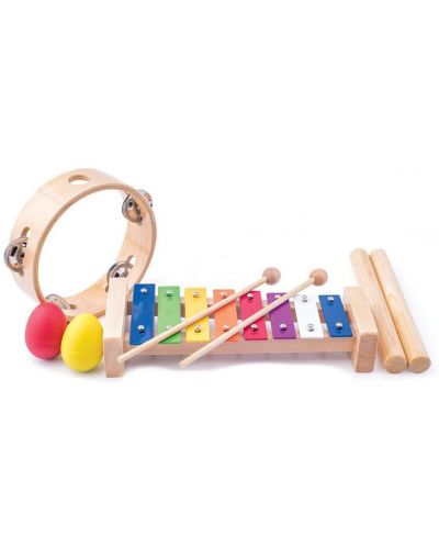 Set instrumente muzicale din lemn  Woody - 1