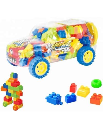 Constructor Raya Toys - Set în cutie, Mașină, 29 piese - 1