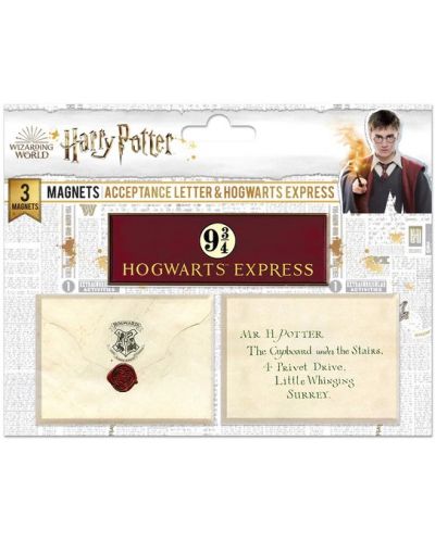 Set de magneti Cine Replicas Movies: Harry Potter - Acceptance Letter & Hogwarts Express - 1