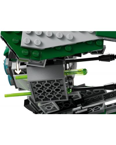 Constructor LEGO Star Wars - Interceptatorul stelar Jedi al lui Yoda (75360) - 6