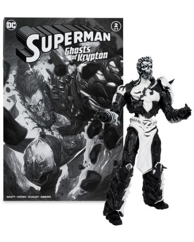 Set figurine de colecție McFarlane DC Comics: Superman - Ghosts of Krypton (Page Punchers) (Sketch Edition) (Gold Label) (Limited Edition), 18 cm - 7