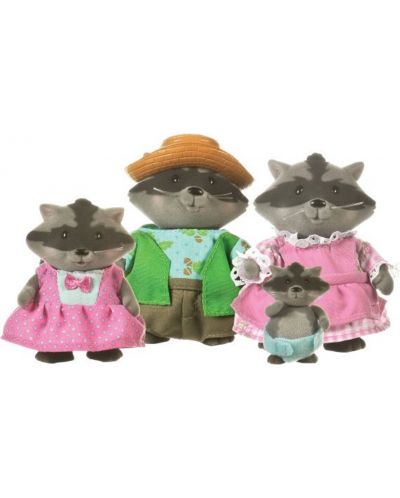 Set figurine Battat Lil' Woodzeez - Familie de ratoni - 1