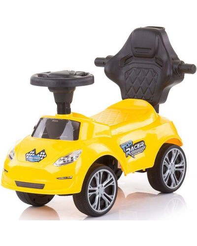 Mașinuta de călărit cu mâner Chipolino - Turbo, galbenă - 2