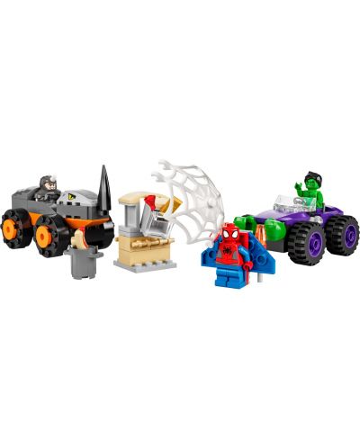 Set de constructie Lego Marvel - Spidey Amazing Friends, Hulk impotriva Rinocerului(10782) - 3