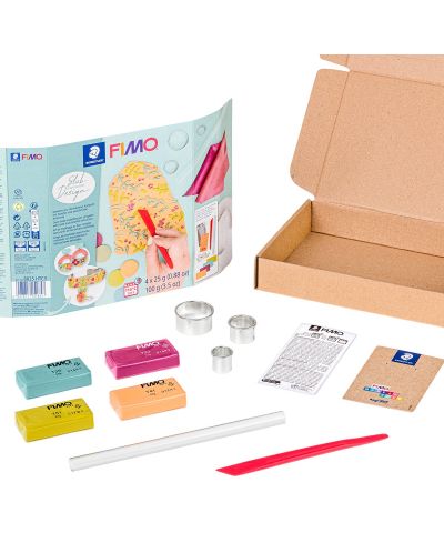 Set de lut Staedtler Fimo Soft - Slab Design, 4 х 25 g - 2