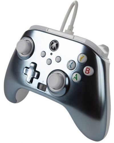 Controller PowerA - Enhanced, pentru Xbox One/Series X/S, Metallic Ice - 3