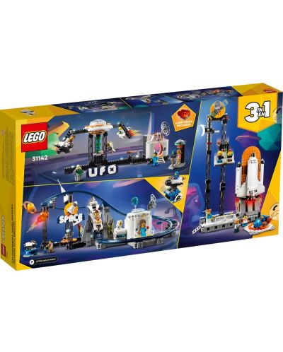Constructor LEGO Creator 3 în 1 - Trenuleț spațial în parcul de distracții (31142) - 2