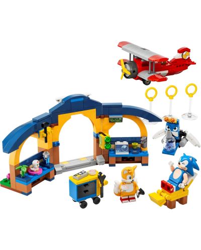 Constructor LEGO Sonic - Atelierul lui Tails și avionul Tornado (76991) - 2