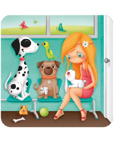 Set de puzzle-uri pentru copii Eurekakids - Cabinet veterinar - 3