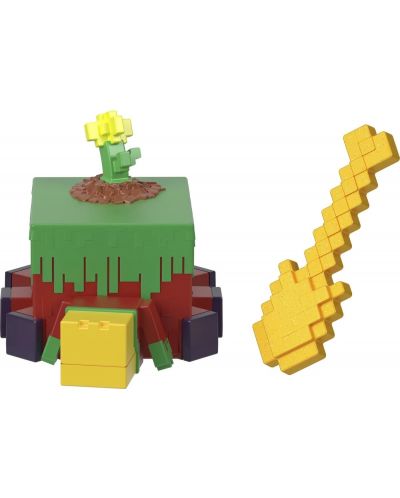 Trusă de modelare  Minecraft - Figură cu accesorii, galben - 4