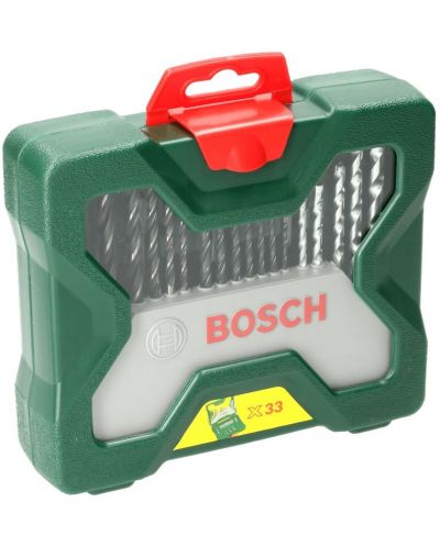 Set de biți și burghie Bosch - Mini X-Line, 33 piese - 2