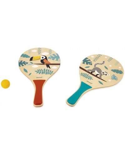 Set rachetă de tenis cu minge Janod - Tropic - 2