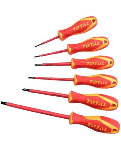 Set de șurubelnițe TOTAL - Industrial, VDE 1000V, CR-V, 6 piese - 4