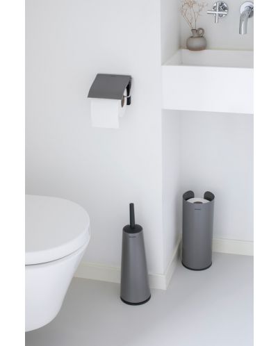Set de 3 accesorii pentru toaletă Brabantia - ReNew, Platinum - 2