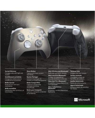Controller Microsoft - pentru Xbox, wireless, Lunar Shift - 5