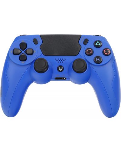 Controller SteelDigi - Steelshock v3 Payat, wireless, pentru PS4, albastru - 1