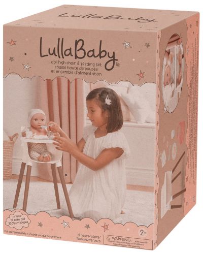 Set de păpuși Battat Lulla Baby - Scaun de sufragerie si accesorii, 14 bucati - 2