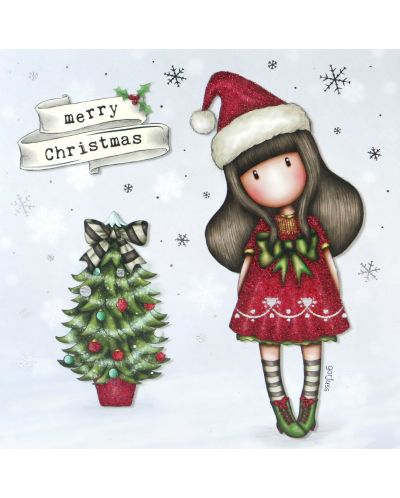 Felicitare de Crăciun Santoro Gorjuss - Santa Girl - 1